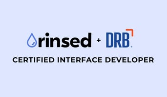 Image of Rinsed and DRB logos with text that reads "Certified Interface Developer"