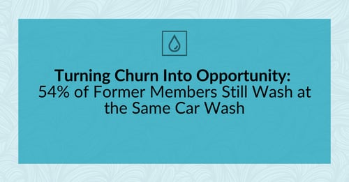 Turning Churn Into Opportunity: 54% of Former Members Still Wash at the Same Car Wash
