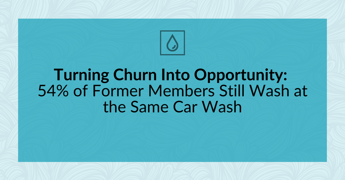 Turning Churn Into Opportunity: 54% of Former Members Still Wash at the Same Car Wash